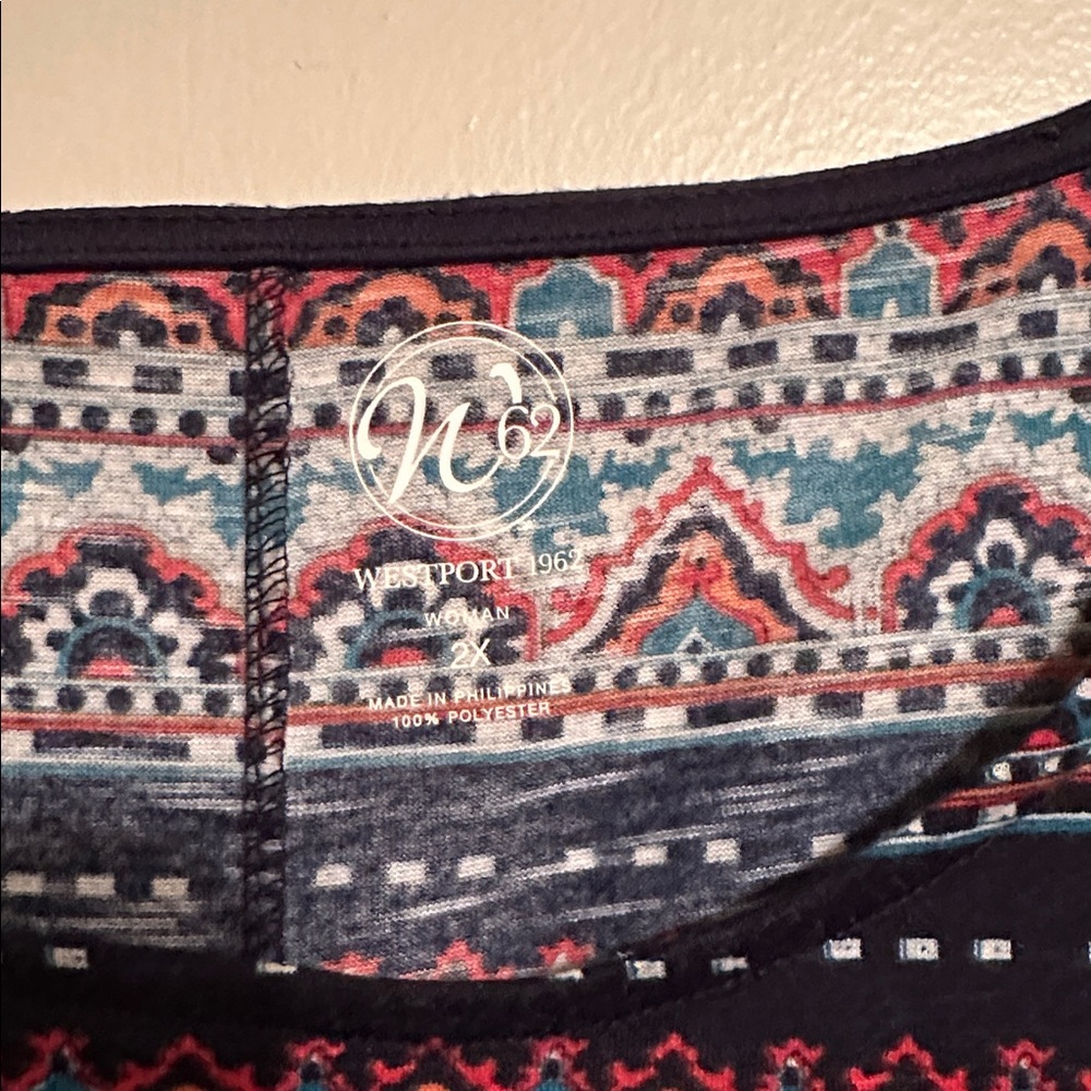 Westport Multicolor Patterned Top - Picture 3 of 4